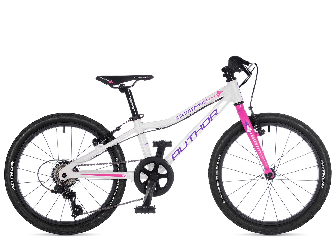 Bicykel Author Cosmic 20 biely-ružový 2025