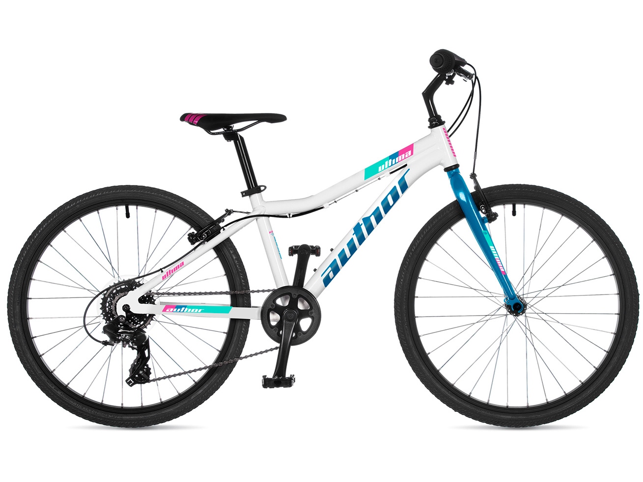 Bicykel Author Ultima 24 biely-zelený 2025
