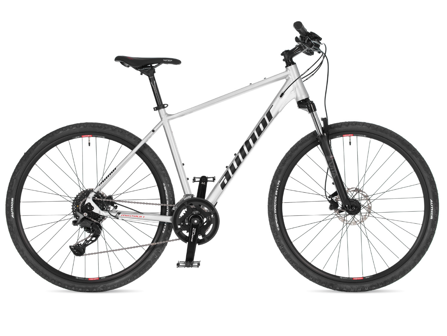 Bicykel Author Mission strieborný 2025