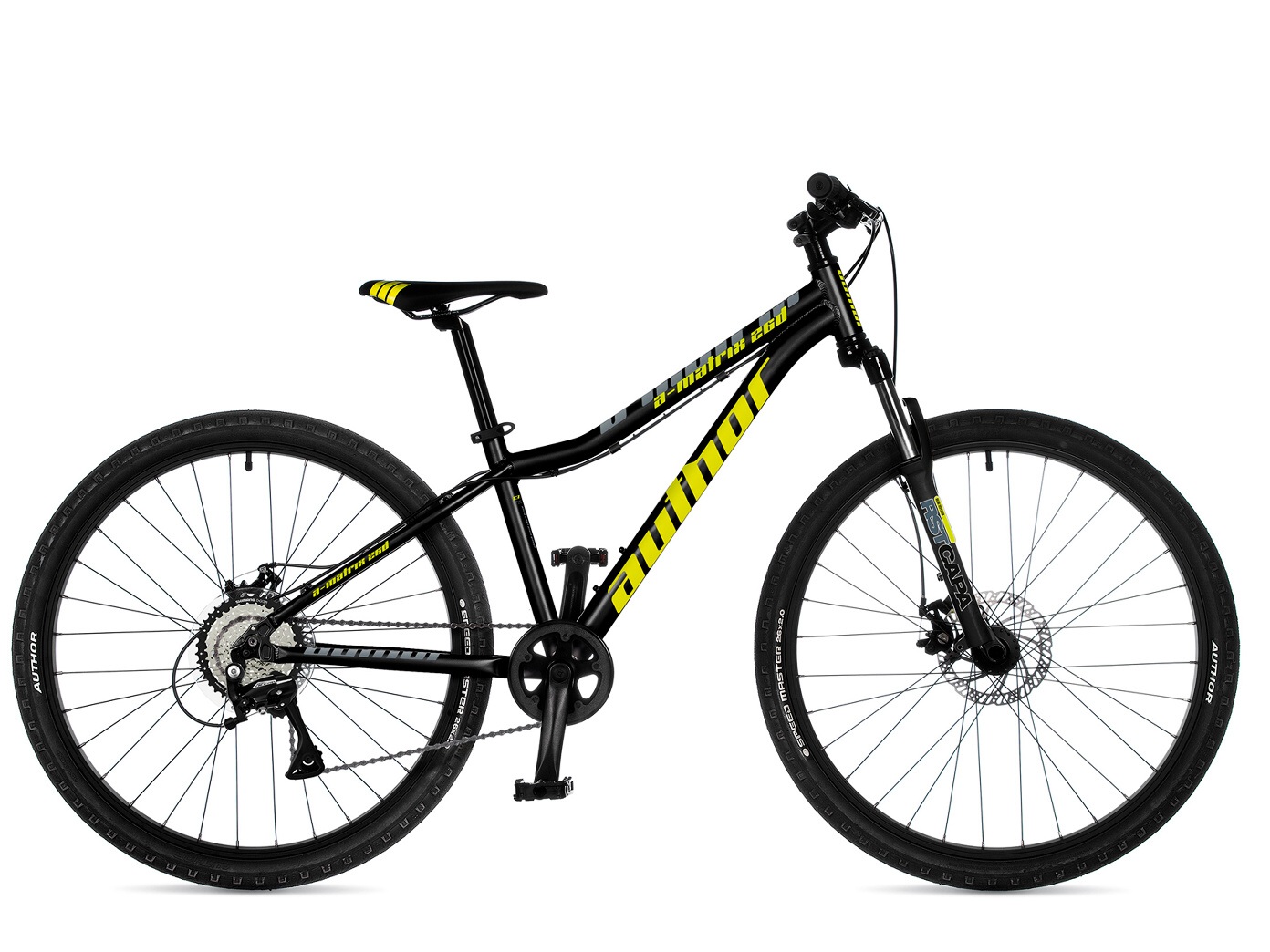 Bicykel Author A-Matrix 26 D čierny-limetkový 2025