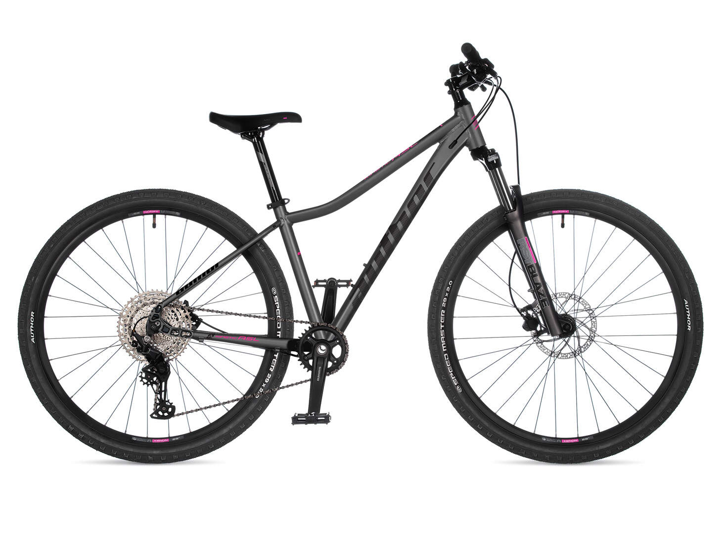 Bicykel Author Kinetic ASL strieborný 2025