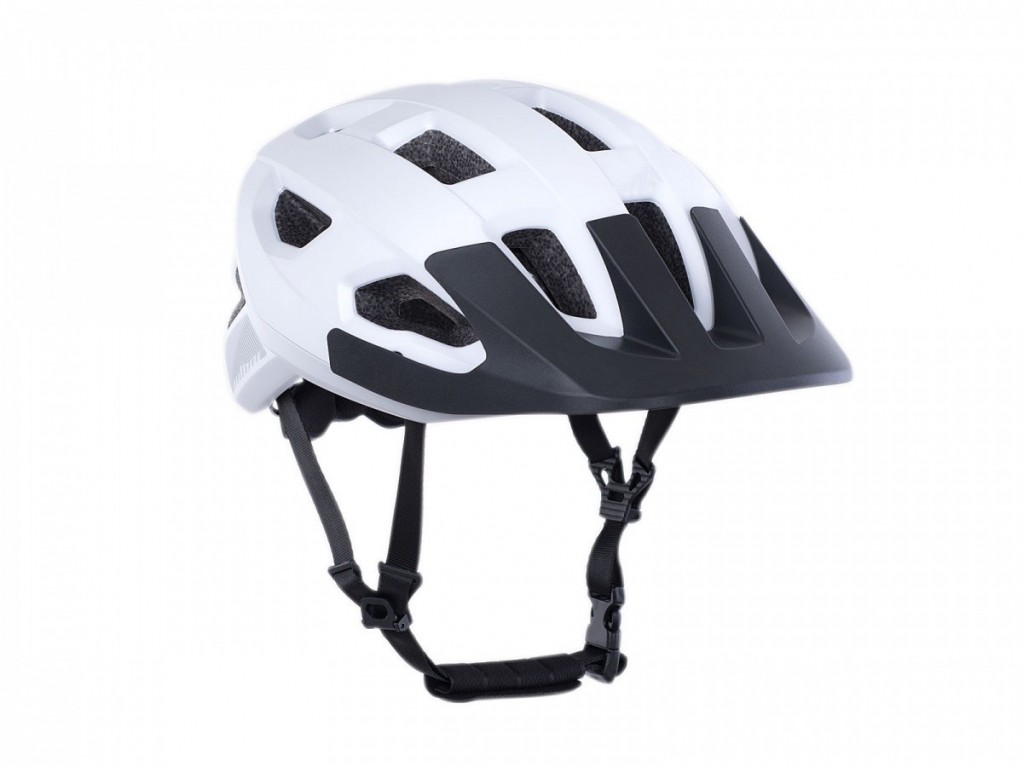 Prilba Author Vento Led USB strieborná-biela