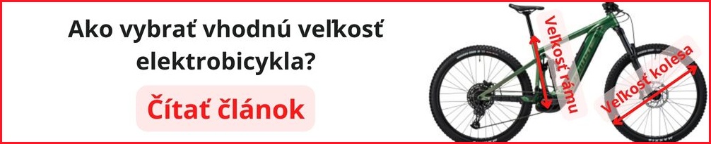 AKo vybrať správnu veľkosť elektrobicykla