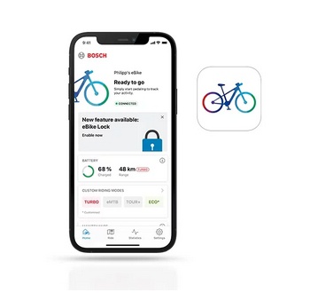 Bosch ebike lock cez aplikaciu ebike flow