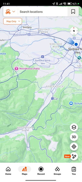 Bryton heatmapa od Stravy