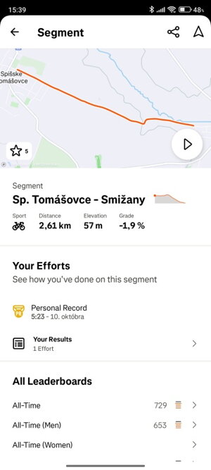 Bryton Strava segmenty