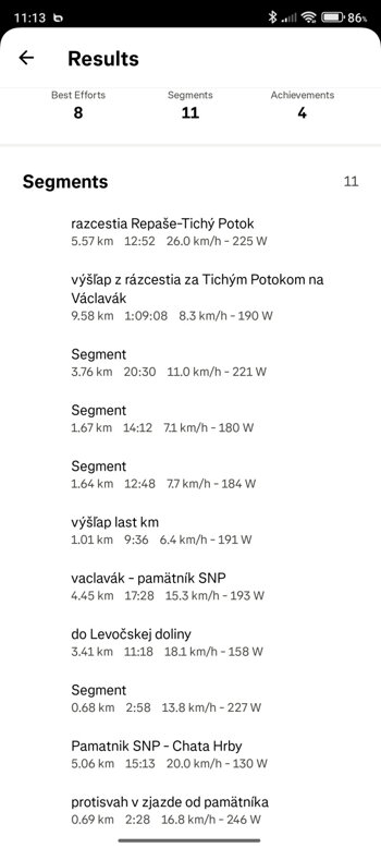 Bryton aktivita na Strave