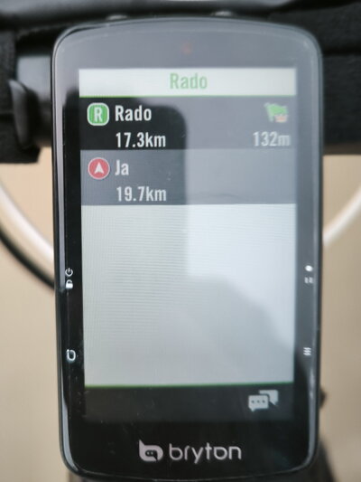 Bryton skupinová jazda