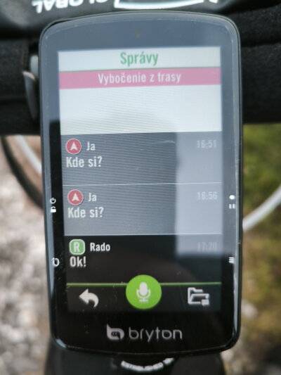 Bryton skupinová jazda