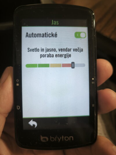 Bryton úroveň jasu