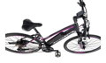 Elektro bicykel Leader Fox Barnet Lady čierny-fialový 2019