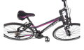 Bicykel Leader Fox Toscana Lady čierny-fialový 2019