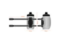 Fľaša Fidlock Twist 450ml tmavá + univerzálna základňa