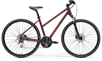 Bicykel Merida Crossway 20 Lady burgund-červený 2022