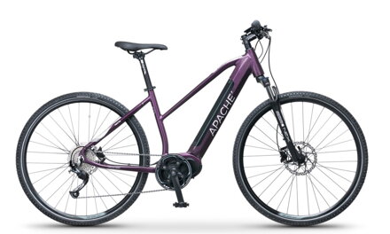 Elektro bicykel Apache Matta MX-I Lady tmavofialový 2019