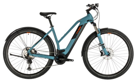 Elektro bicykel Cube Cross Hybrid Race Allroad trapeze 625 blue 2020