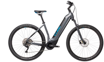 Elektro bicykel Cube Nuride Hybrid Pro 625 grey-blue 2021