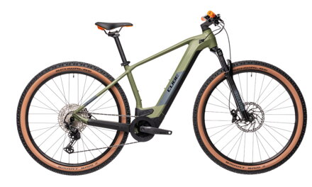 Elektro bicykel Cube Reaction Hybrid Race 625 green-orange 2021