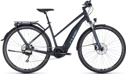 Elektro bicykel Cube Touring Hybrid Pro 400 trapeze darknavy 2018
