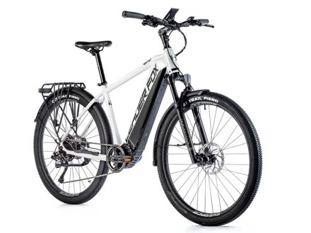 Elektro bicykel Leader Fox Bend biely 2023