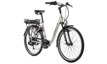 Elektro bicykel Leader Fox Latona strieborný 2023