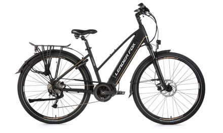 Elektro bicykel Leader Fox Lucas Lady čierny-zlatý 2019
