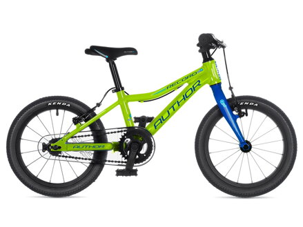 Bicykel Author Record 16 limetkový-modrý 2025