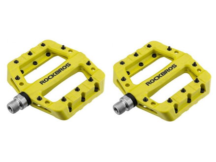 Pedále Rockbros PL-LSL Nylon žlto-zelené