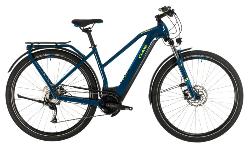 Elektro bicykel Cube Kathmandu Hybrid One 625 trapeze blue 2020