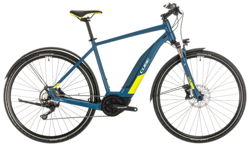 Elektro bicykel Cube Nature Hybrid EXC Allroad 500 blue 2020