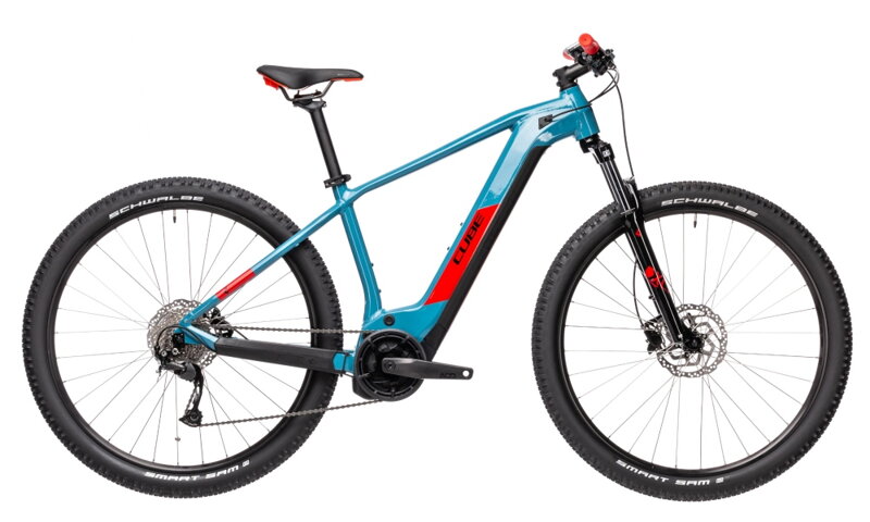 Elektro bicykel Cube Reaction Hybrid Performance 625 blue-red 2021