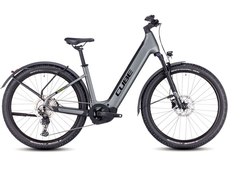 Elektro bicykel Cube Reaction Hybrid Pro Allroad Easy 750 grey 2024