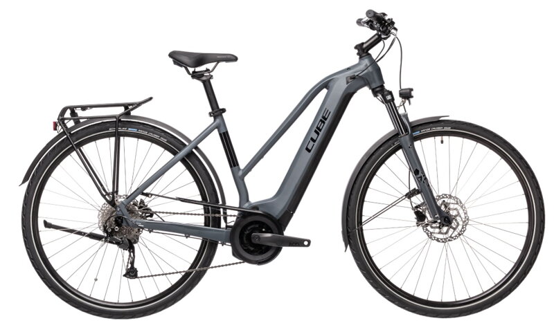 Elektro bicykel Cube Touring Hybrid One 625 trapeze grey 2021