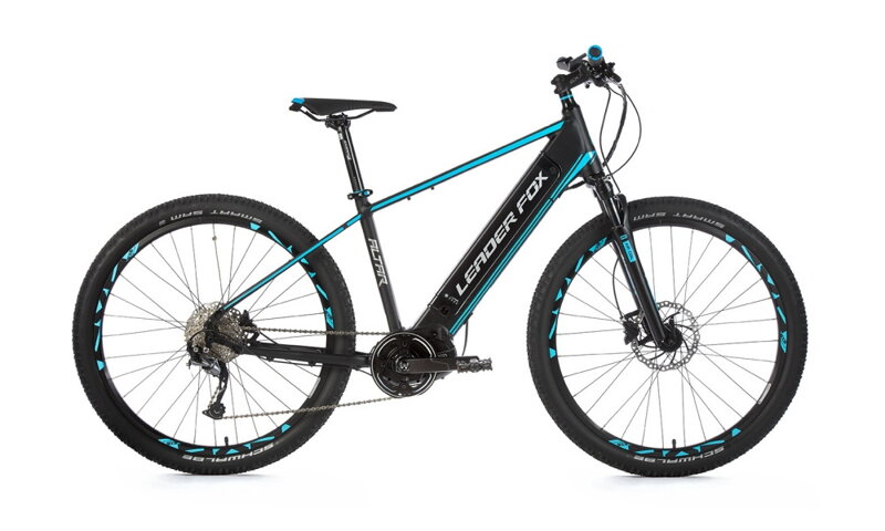 Elektro bicykel Leader Fox Altar 27,5 čierny-modrý 2019