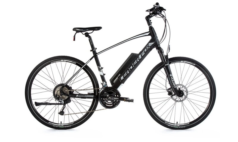 Elektro bicykel Leader Fox Barnet čierny-biely 2019