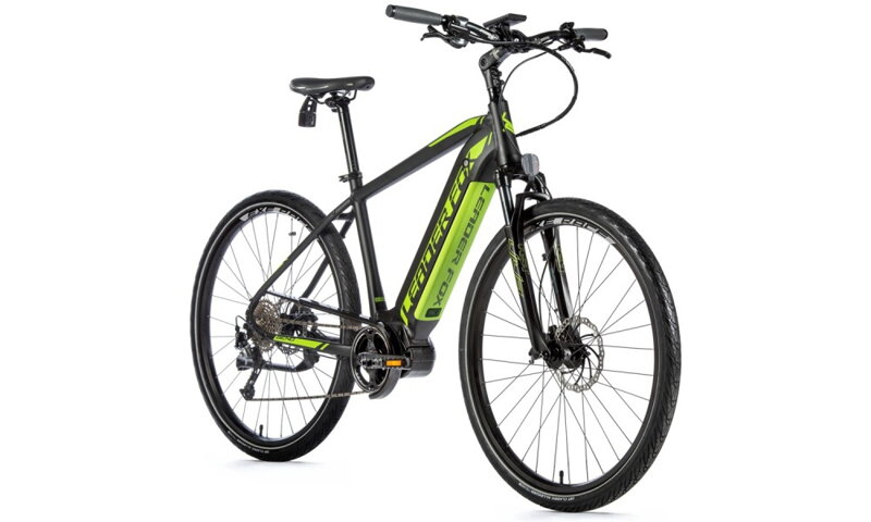 Elektro bicykel Leader Fox Bend čierny zelený 2020
