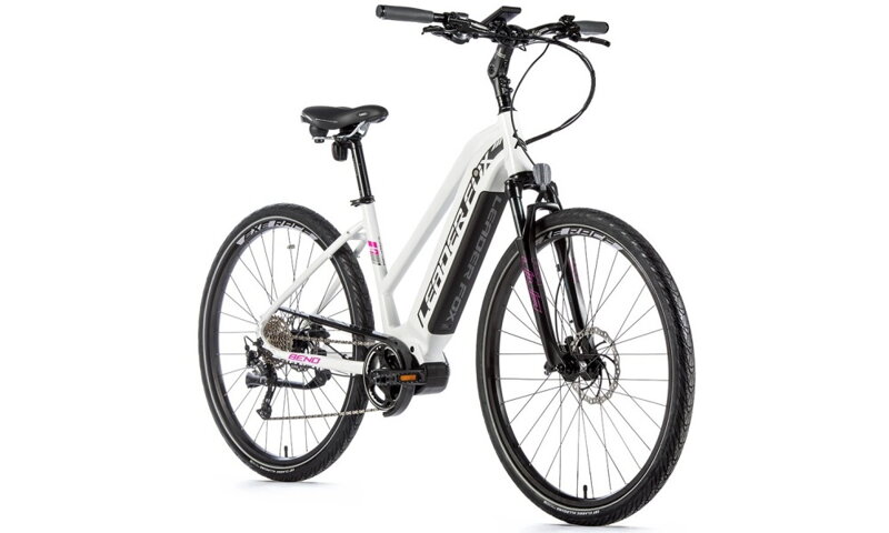 Elektro bicykel Leader Fox Bend Lady biely 2020