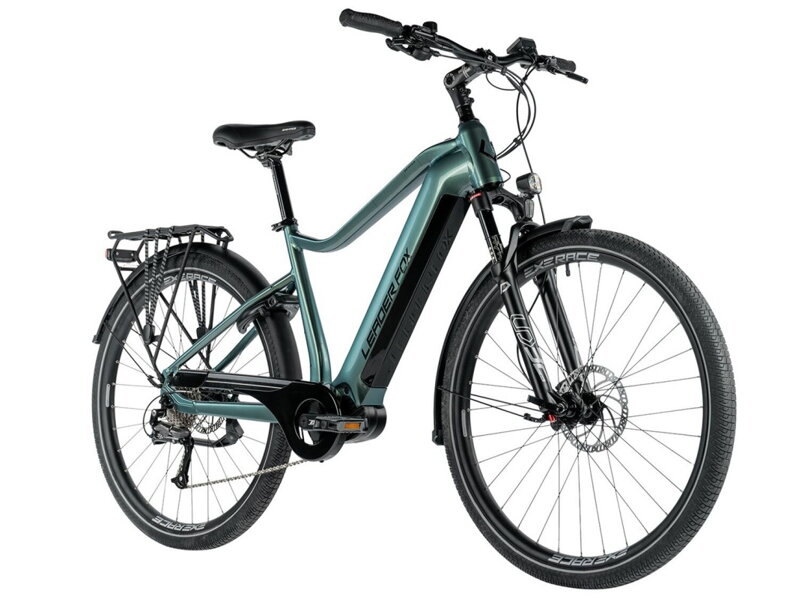 Elektro bicykel Leader Fox Denver oceľovozelený 2024
