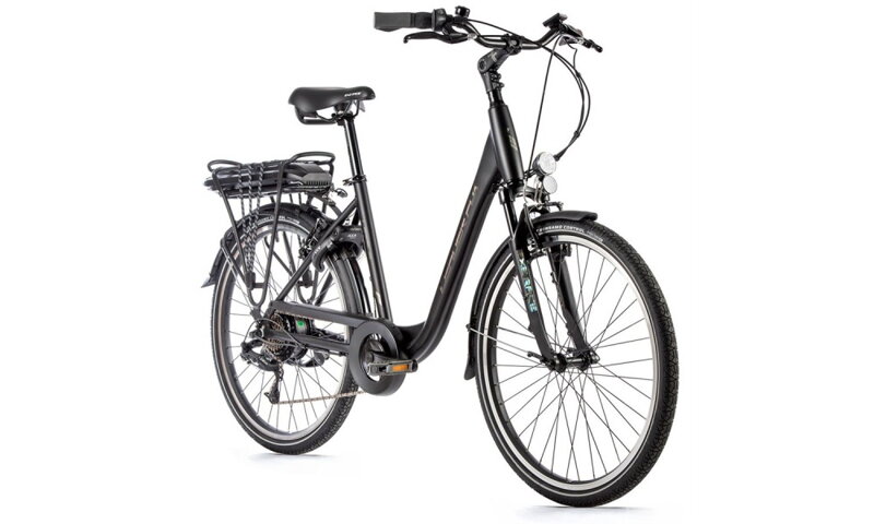 Elektro bicykel Leader Fox Latona čierny 2023