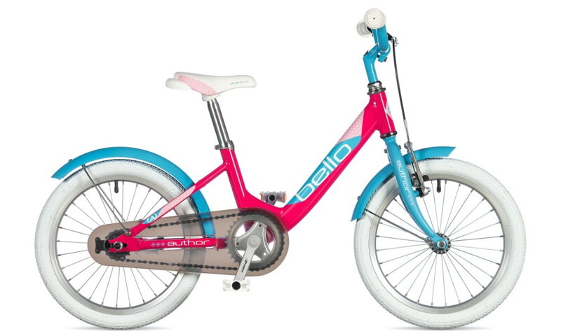 Bicykel Author Bello 16 ružový-modrý 2020