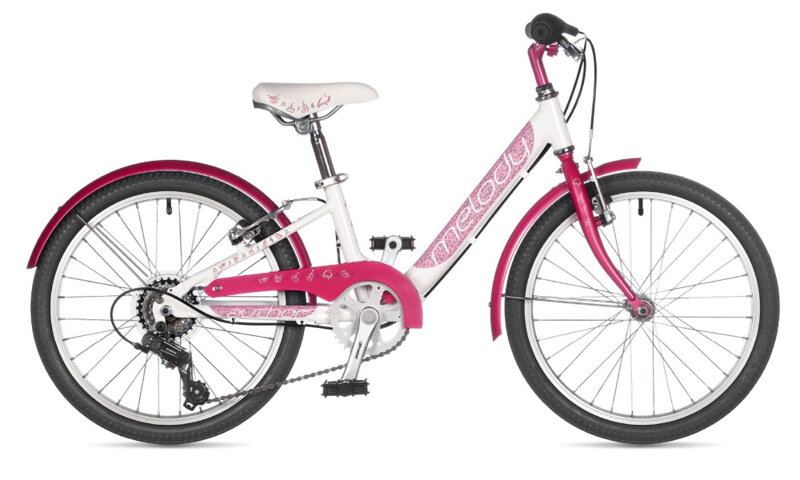 Bicykel Author Melody 20 biely-ružový 2023