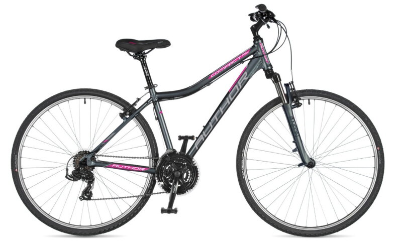 Bicykel Author Compact ASL šedý-ružový 2023 Bicykel Author Compact ASL šedý-ružový 2023