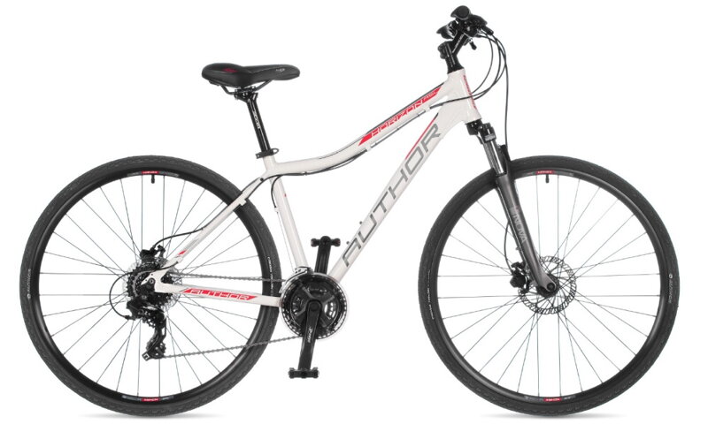 Bicykel Author Horizon ASL bielý-červený 2022 Bicykel Author Horizon ASL bielý-červený 2022