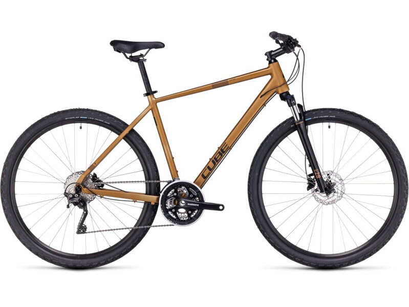 Bicykel Cube Nature Pro gold-black 2023