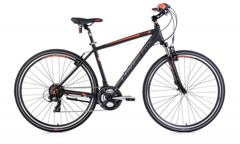 Bicykel Leader Fox Away čierny-oranžový 2017