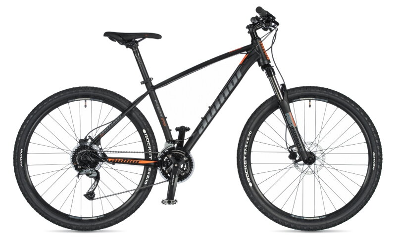 Bicykel Author Pegas 27 čierny oranžový 2020