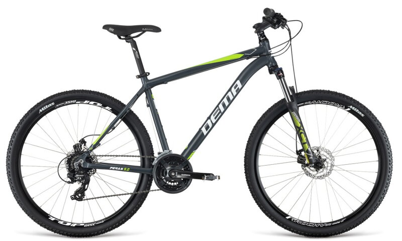 Bicykel Dema Pegas 5.0 šedý-zelený 2019