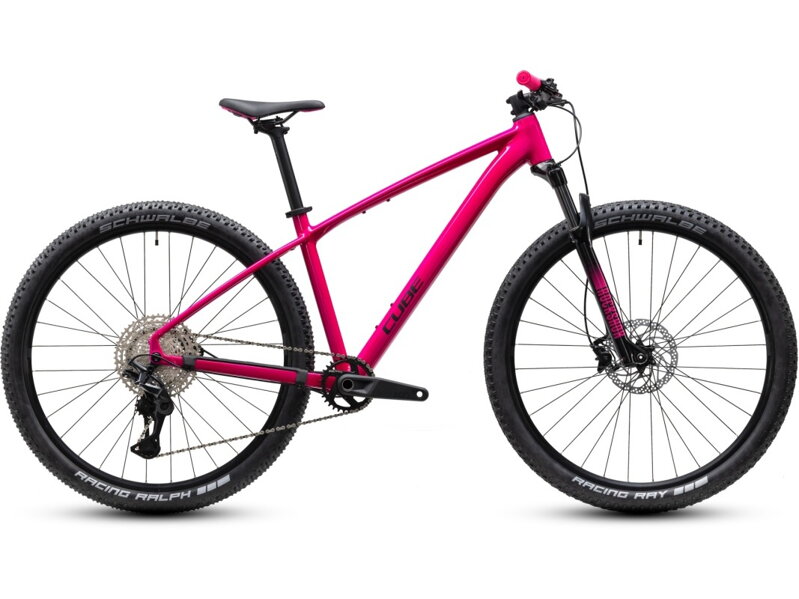 Bicykel Cube Reaction Pro   fuchsia-black 2027