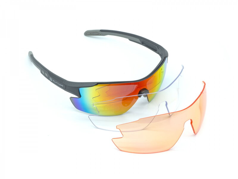 Okuliare Author Vision LX S!Bright Orange 65 & RedRevo 13 - matné šedé Okuliare Author Vision LX S!Bright Orange 65 & RedRevo 13 - matné šedé