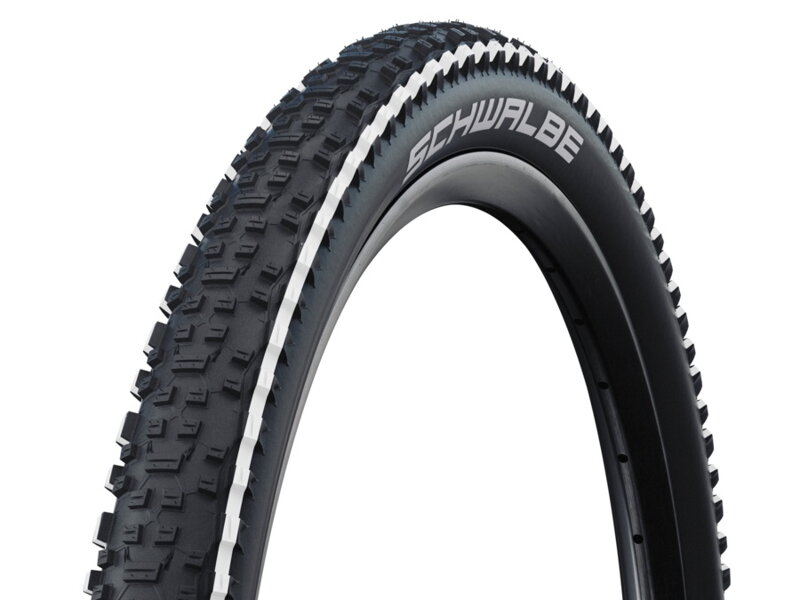 Plášť Schwalbe 26x2,25 biely pás Rapid Rob